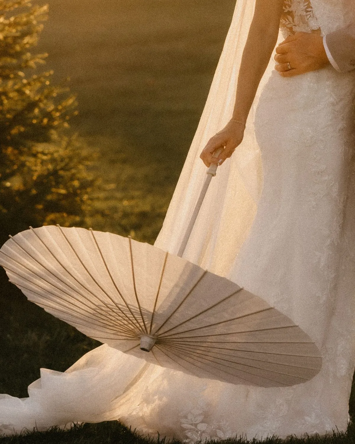 Bride in White Dress