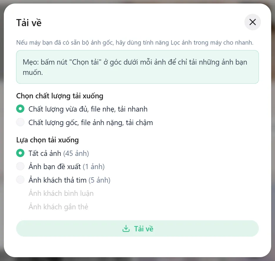 Hộp tải xuống