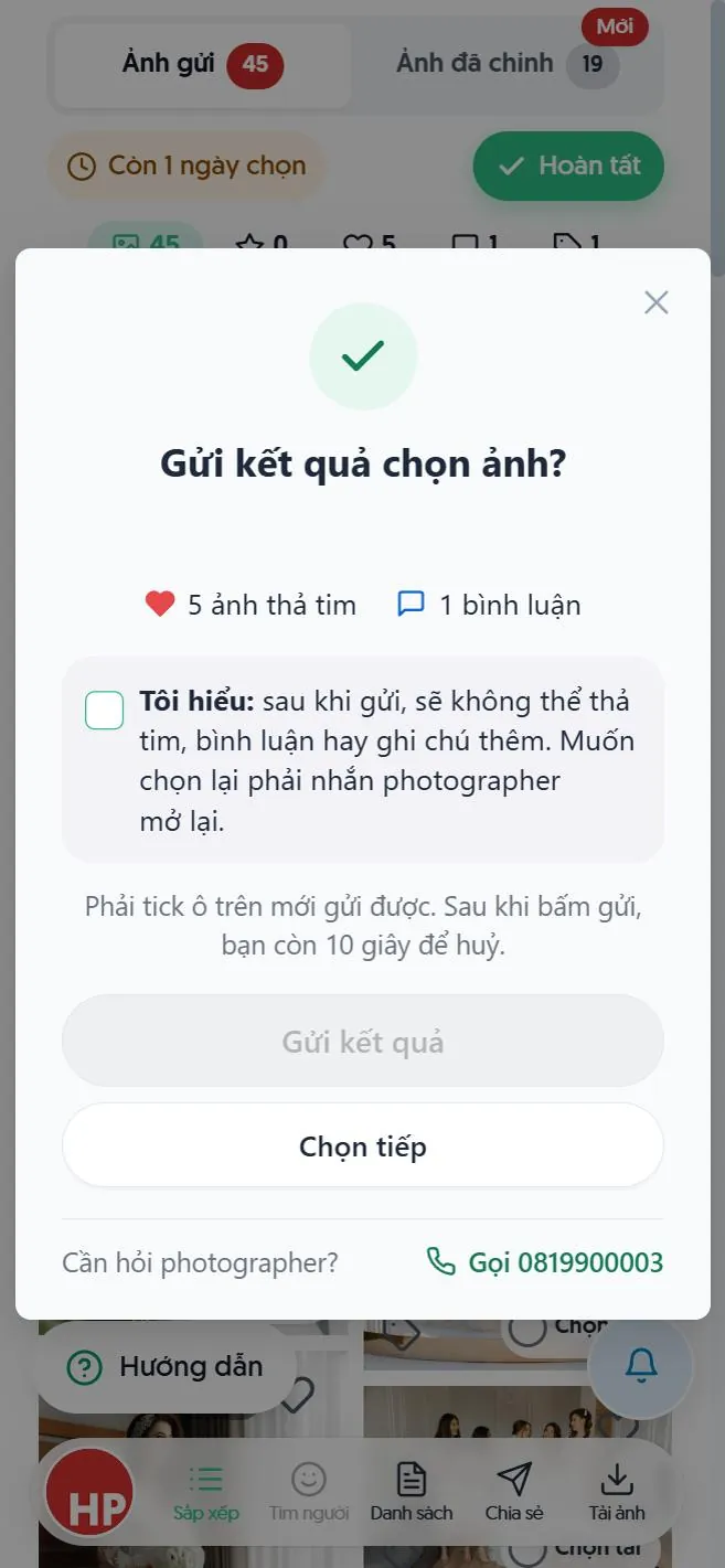 Hộp Hoàn tất